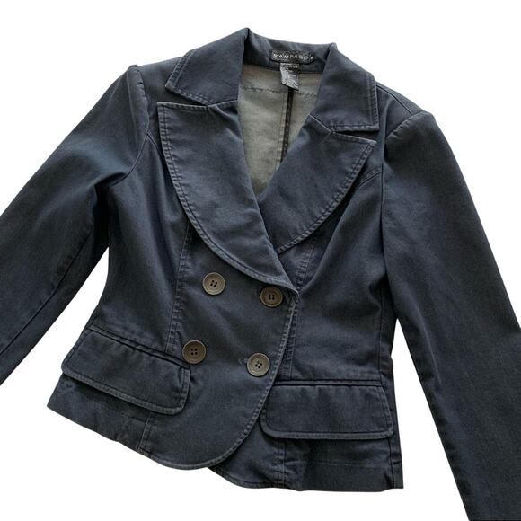 Via Penny Lane Reworked Apparel | Britney Spears Graphic Denim Blazer Jacket - Picture 2 of 8